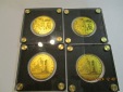 Lot Sammlung 4 x 1/200 Goldmünzen 999er Gold / U1
