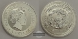 Australien, Dollar 2000 Lunar I Drachen  FM-Frankfurt Feinsilb...