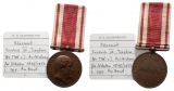 Auszeichnung; Dänemark 1848/1850; tragebare Bronzemedaille; 1...