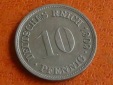 Deutschland Kaiserreich 10 Pfennig 1909 F, seltener Jahrgang. ...