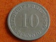Deutschland Kaiserreich 10 Pfennig 1899 G, seltener Jahrgang