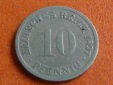 Deutschland Kaiserreich 10 Pfennig 1897 G, seltener Jahrgang