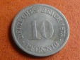 Deutschland Kaiserreich 10 Pfennig 1875 H, seltener Jahrgang. ...