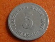 Deutschland Kaiserreich 5 Pfennig 1897 G, seltener Jahrgang