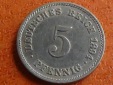 Deutschland Kaiserreich 5 Pfennig 1894 E, seltener Jahrgang