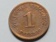 Deutschland 3. Reich 1 Reichspfennig 1902 G seltener Jahrgang