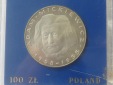 Polen 100 Zlotys Adam Mickiewicz 1978; 625er Silber, 16,5 Gram...