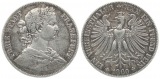 Frankfurt: 1 1 Vereinstaler 1860, AKS 8, schöne alte Patina!