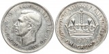 Australien: Georg V., One Crown 1937, Silber, 28,28 gr. 925er ...