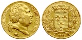 Frankreich: Louis XVIII., 20 Franc 1819 A, GOLD, 6,45 gr. 900e...