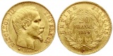 Frankreich: Napoleon III., 20 Franc 1859 BB, GOLD, 6,45 gr. 90...
