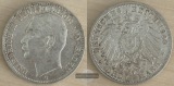 Kaiserreich, Baden  3 Mark  1909 G  Friedrich II. 1907-1918  F...