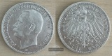 Kaiserreich, Baden  3 Mark  1909 G  Friedrich II. 1907-1918  F...