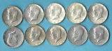 USA 10 x1/2 Dollar Kennedy 1964 112,5 Gr. FeinsilGolden Gate M...
