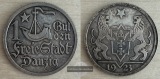 Danzig,  1 Gulden 1923  FM-Frankfurt Feingewicht: 3,75g Silber