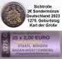 Rolle 2 Euro Gedenkmünze 2023...-G-...Karl der Große