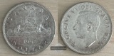 Kanada, 1 Dollar 1952  Kanu  FM-Frankfurt   Feinsilber: 18,66g
