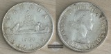 Kanada, 1 Dollar 1953  Kanu  FM-Frankfurt   Feinsilber: 18,66g