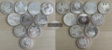 Deutschland 10 x 10 DM  verschiedene 1998-2001 Gedenkmünzen F...