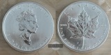 Kanada.  5 Dollar 2001 Maple Leaf   FM-Frankfurt    Feinsilber...