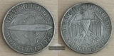 BRD, Weimarer Republik 3 Reichsmark  1930 A  Weltflug Graf Zep...