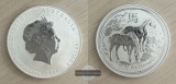 Australien 1 Dollar Jahr des Pferdes 2014 FM-Frankfurt Feinsil...