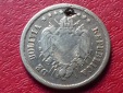 Silbermünze Bolivien 20 Centavos 1872 – leider mit Loch