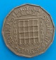 European  coin Elizabeth 1965 3 pence circulated