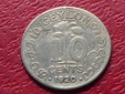 Silbermünze Ceylon 10 Cents 1910 George V