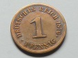 Deutschland Kaiserreich 1 Pfennig 1876 G seltener Jahrgang