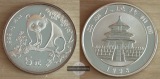 China  5 Yuan 1993 Panda  FM-Frankfurt Feinsilber: 15,4g