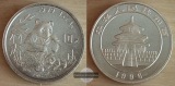 China  10 Yuan 1996 Panda  FM-Frankfurt Feinsilber: 31g