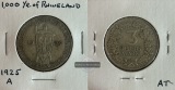 Deutschland, Weimarer Rep. 3 Reichsmark 1925 A  FM-Frankfurt  ...