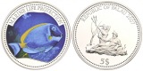22,5 g Silber. Meeres Umweltschutz - Doktorfisch 1.500 Exemplare!