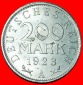 Ⰶ INFLATION: DEUTSCHLAND WEIMARER REPUBLIK ★ 200 MARK 1923...