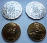 Australien 4 Münzen 2x 50 Cents 1996/1997 und 2x 1 Dollar 199...