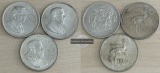 Süd Afrika  1 Rand  1966/67/69  FM-Frankfurt  Feinsilber: 12g