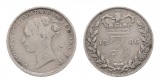 Großbritannien; 3 Pence 1886