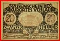 Ⰶ FASS UNTER EICHE: ÖSTERREICH VÖSLAU ★ 20 HELLER 1920 K...