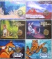 Australien 6x 1 Dollar 2010 - 2012 Animals Coincards