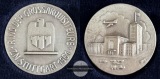 Deutschland  1961 - Silber  Medaille - Stuttgarter Bahnhofsgeb...