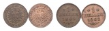 Frankfurt; 2 Kleinmünzen 1863 / 1862