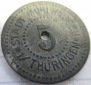 Kleingeldersatzmarke Stadt Mühlhausen - 1917 - 5 Pfennig -  a...