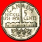 Ⰶ KEIN INDIEN: KANADA ★ 5 CENT NICKEL 1751-1951! GEORG VI....