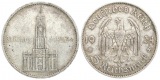 Deutschland: III. Reich, 5 Mark 1934 F, Kirche mit Datum