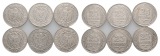 Kaiserreich; 6x 20 Pfennig 1909/1910/1911/1912; verschiedene B...