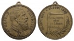 Medaille; Kaiser Friedrich 1888; Bronze; tragbar; 19,30 g; Ø ...