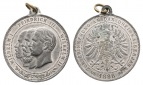 Medaille; Drei Kaiserjahr 1888; Zinn; tragbar;  14,80 g; Ø 34,41