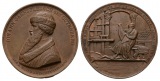 Medaille; Gutenberg; Bronze; 71,99 g; Ø 51,23