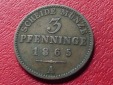 Preussen 3 Pfennige 1865 A „120 einen Thaler“